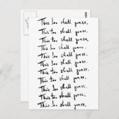 Ook dat gaat voorbij! Inspirerend prijsopgave Briefkaart (Voorkant / Achterkant)