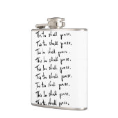 Ook dat gaat voorbij! Inspirerend prijsopgave Heupfles (Links)