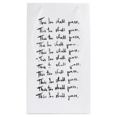 Ook dat gaat voorbij! Inspirerend prijsopgave Klein Cadeauzakje (Achterkant)