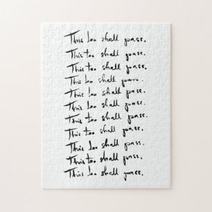 Ook dat gaat voorbij! Inspirerend prijsopgave Legpuzzel