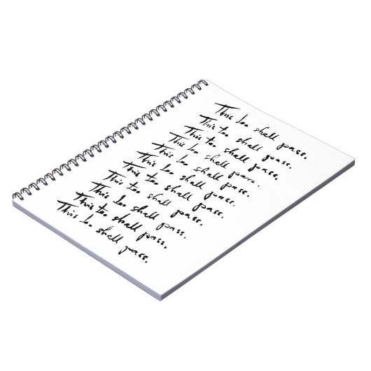 Ook dat gaat voorbij! Inspirerend prijsopgave Notitieboek (Linkerzijde)