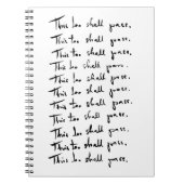 Ook dat gaat voorbij! Inspirerend prijsopgave Notitieboek (Voorkant)