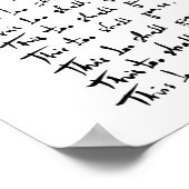 Ook dat gaat voorbij! Inspirerend prijsopgave Poster (Hoek)