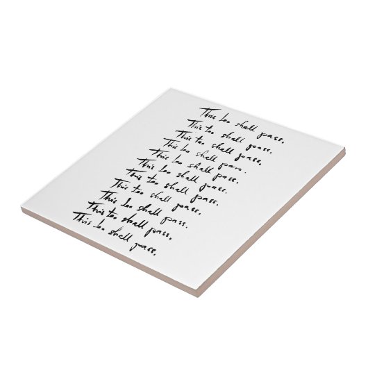 Ook dat gaat voorbij! Inspirerend prijsopgave Tegeltje (Zijkant)