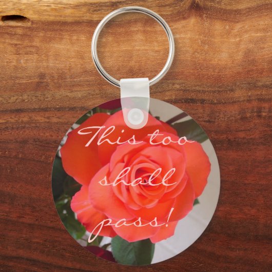 Ook dat gaat voorbij! sleutelhanger (Voorkant)