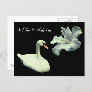 Ook dit geldt voor het Inspirerend Swan Briefkaart