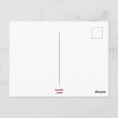 Ook dit zal Abstracte boomroze wit passeren Briefkaart (Achterkant)