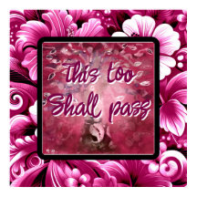 Ook dit zal Abstracte boomroze wit passeren