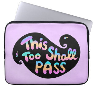 Ook dit zal de golf overgaan laptop sleeve