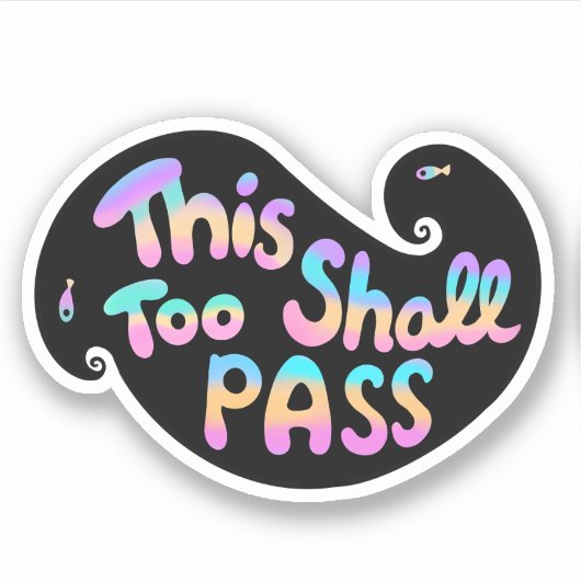 Ook dit zal de golf overgaan sticker (Voorkant)