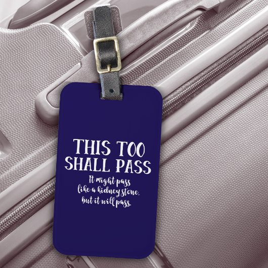 Ook dit zal een grappige aanmoedigingstyptografie  bagagelabel