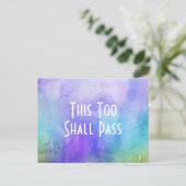 "Ook dit zal een kleurrijke Waterverf wassen Briefkaart (Staand voorkant)