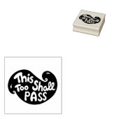 Ook dit zal handlettering typografie passeren rubberstempel (Gestempeld)
