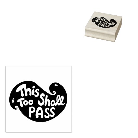 Ook dit zal handlettering typografie passeren rubberstempel (Gestempeld)