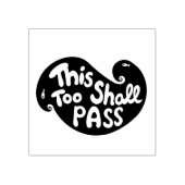 Ook dit zal handlettering typografie passeren rubberstempel (Afrduk)