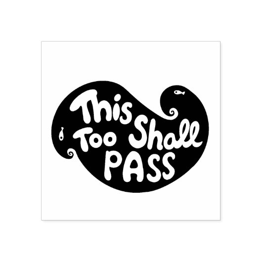 Ook dit zal handlettering typografie passeren rubberstempel (Afrduk)