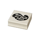 Ook dit zal handlettering typografie passeren rubberstempel (Stempel)