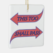 Ook dit zal het Gezegde van de herstelslogan doorg Keramisch Ornament (Rechts)