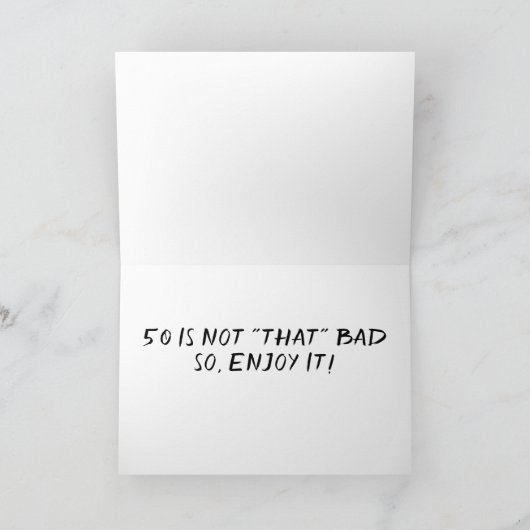 OOK DIT ZAL PASSEREN **50** IS NIET ZO ERG!!!! KAART (Binnen)