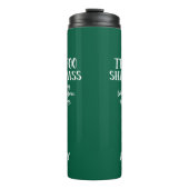 Ook dit zal voorbijgaan als een niersteen grappig thermosbeker (Voorkant)