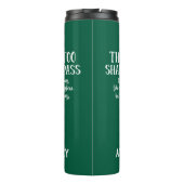 Ook dit zal voorbijgaan als een niersteen grappig thermosbeker (Achterkant)