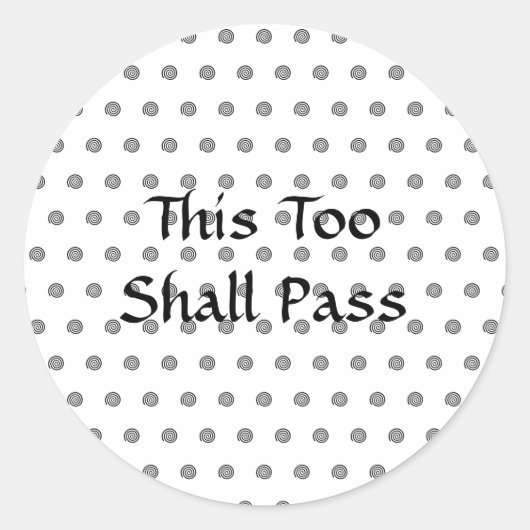 "Ook dit zal zwarte en witte Stickers doorgeven" (Voorkant)