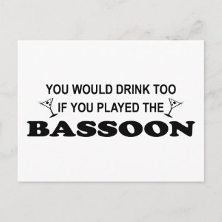 Ook Drink - Bassoon Briefkaart