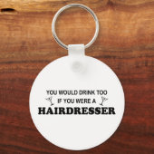 Ook Drink - Hairdresser Sleutelhanger (Voorkant)