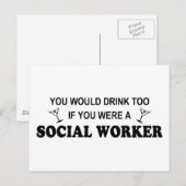 Ook Drink - maatschappelijk werkers Briefkaart (Voorkant / Achterkant)