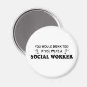Ook Drink - maatschappelijk werkers Magneet (Voorkant / Achterkant)