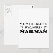 Ook Drink - Mailman Briefkaart (Voorkant / Achterkant)