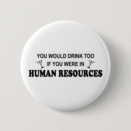 Ook Drink - Personeel Ronde Button 5,7 Cm (Voorkant)