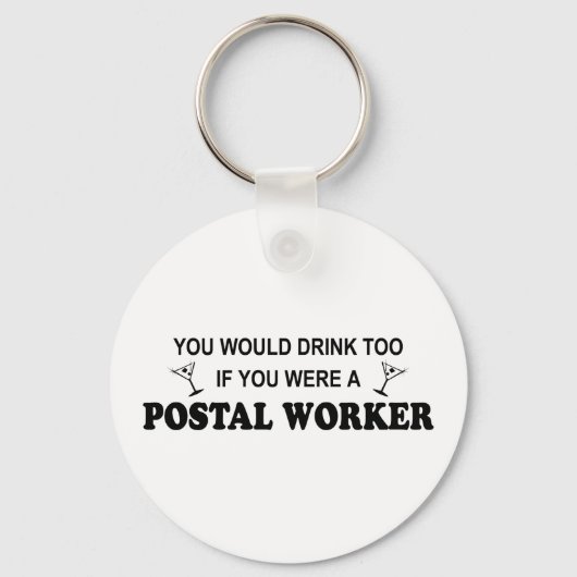 Ook Drink - Postal Worker Sleutelhanger (Voorkant)