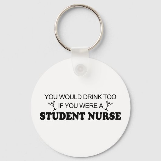 Ook Drink - Studentenverpleegster Sleutelhanger (Voorkant)