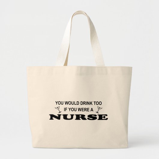 Ook Drink - Verpleging Grote Tote Bag (Voorkant)