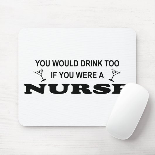 Ook Drink - Verpleging Muismat (Met muis)