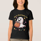 Ook geesten hebben Snoep nodig! Halloween Boy Girl Tri-Blend Shirt (Voorkant)