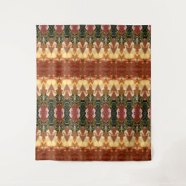 Ook groene en oranje kat wandkleed