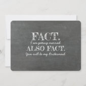 Ook het feit dat je mijn bruidsmeisje zal zijn kaart (Voorkant)