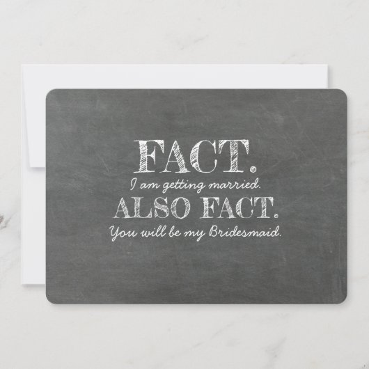 Ook het feit dat je mijn bruidsmeisje zal zijn kaart (Voorkant)