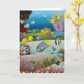 Ook het koraalrif kaart (Gele Bloem)