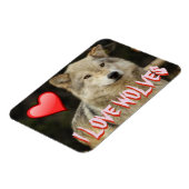 OOK IK HOU VAN WOLVEN - WOLVEN ZIJN MOOI EN VRIJ MAGNEET (Linkerzijde)