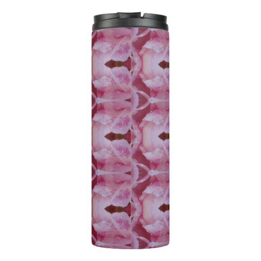 ook roze tulp thermosbeker (Achterkant)