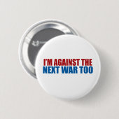 ook tegen de volgende oorlog ronde button 5,7 cm (Voorkant /achterkant)