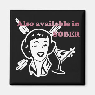 Ook verkrijgbaar in SOBER - Drink Retro Lady Magneet
