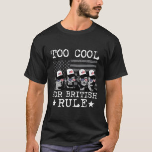 ook voor britse overheersing op 4 juli patriottisc t-shirt