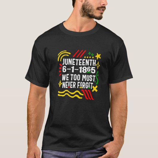 Ook wij mogen Afrika nooit vergeten T-shirt (Voorkant)