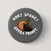 Ooky Spooky Bat Ronde Button 5,7 Cm (Voorkant)