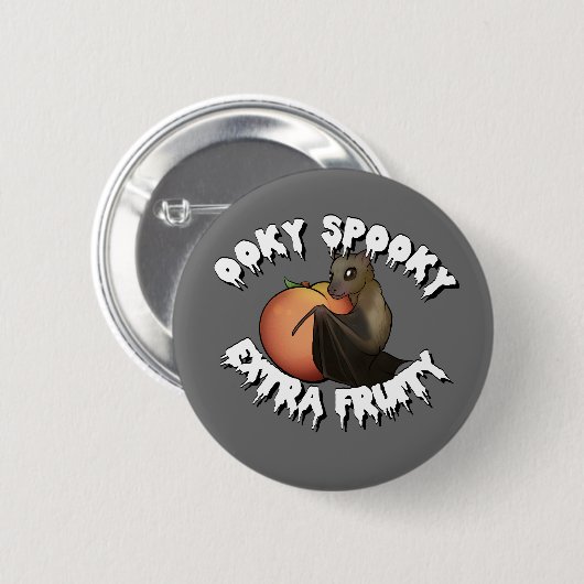 Ooky Spooky Bat Ronde Button 5,7 Cm (Voorkant /achterkant)