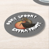 Ooky Spooky Bat Ronde Kartonnen Onderzetter (Gebogen)